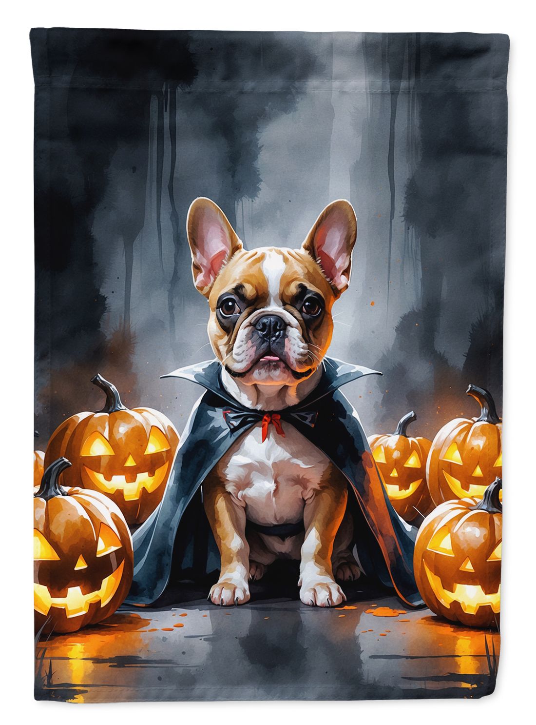 French Bulldog Puppy Halloween House Flag House-Size Decorative Flag