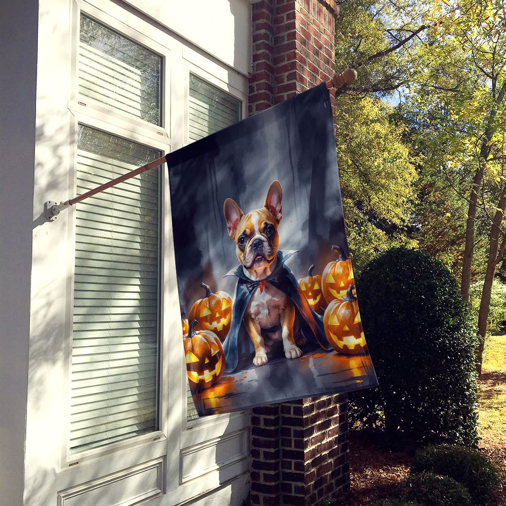 French Bulldog Puppy Halloween House Flag House-Size Decorative Flag - product view 2