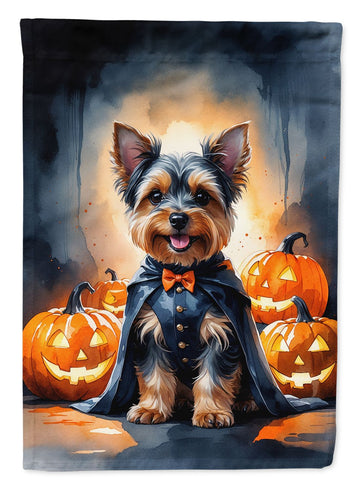 Yorkshire Terrier Yorkie Puppy Halloween House Flag House-Size Decorative Flag