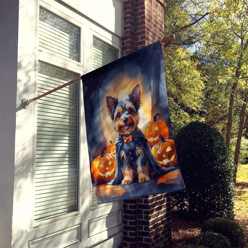 Yorkshire Terrier Yorkie Puppy Halloween House Flag House-Size Decorative Flag