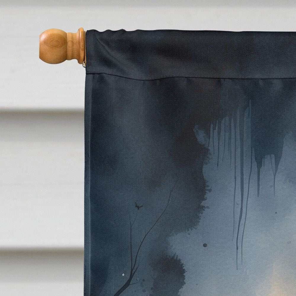 Dachshund Puppy Halloween House Flag House-Size Decorative Flag - product view 3