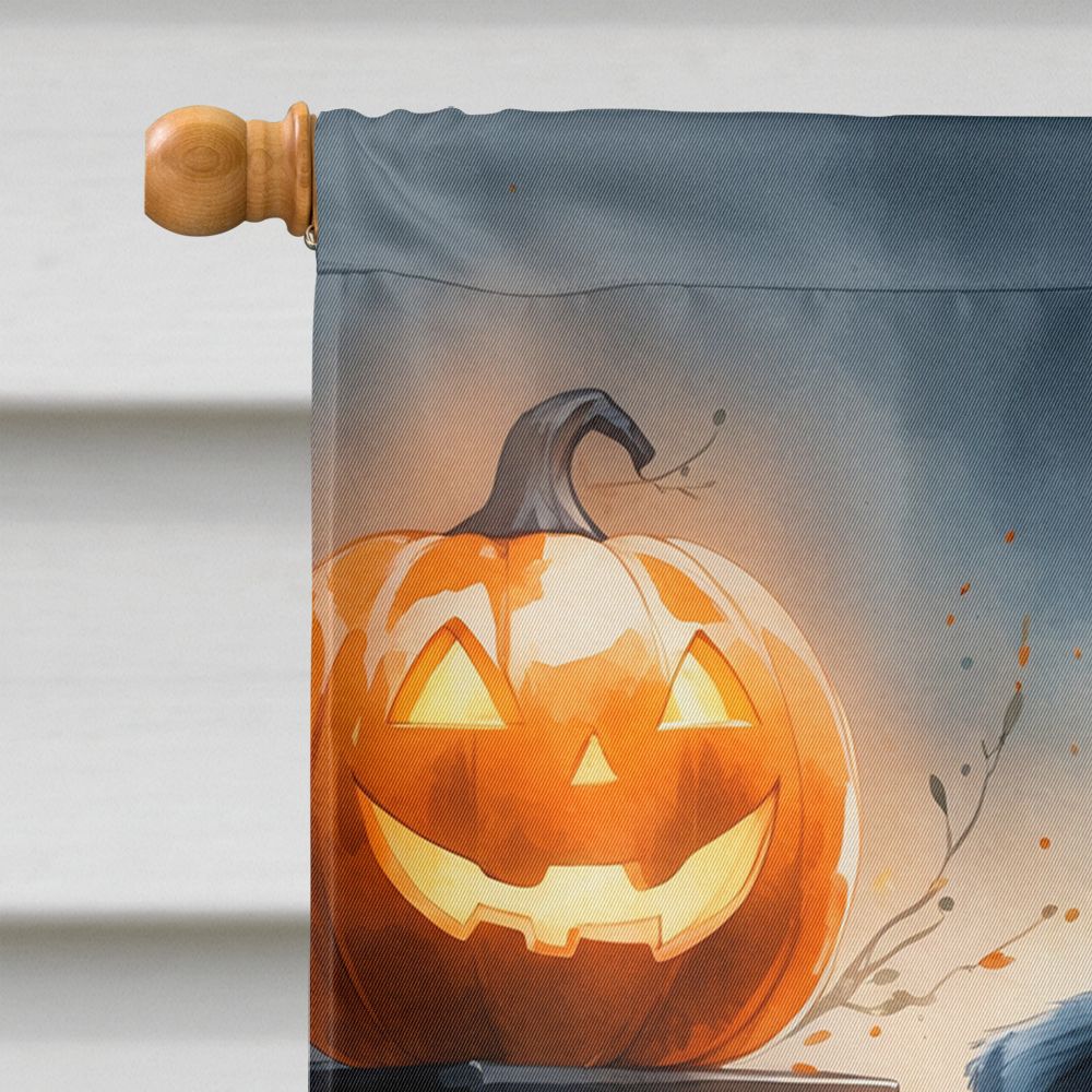 Black Pug Puppy Halloween House Flag House-Size Decorative Flag - product view 3
