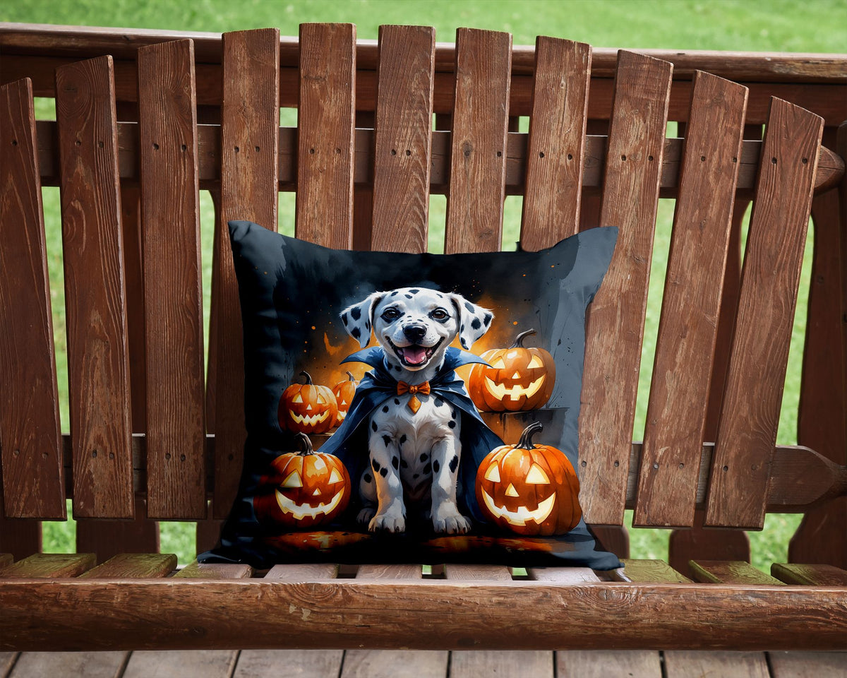 Dalmatian Puppy Halloween Throw Pillow Indoor/Outdoor Decorative Throw Pillow, 14 x 14 in - product view 4
