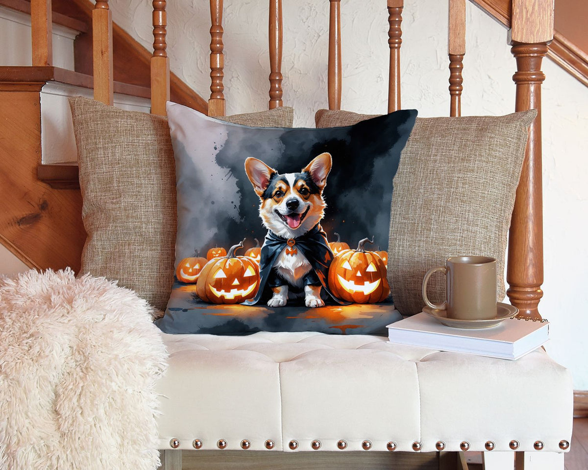 Corgi Puppy Halloween Throw Pillow Indoor/Outdoor Decorative Throw Pillow, 14 x 14 in - product view 5