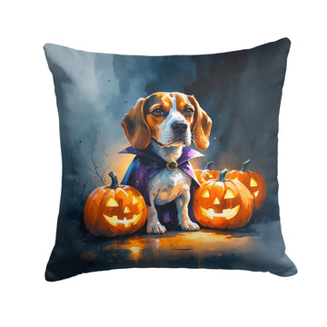 Beagle Puppy Halloween Throw Pillow Indoor/Outdoor Decorative Throw Pillow, 18 x 18 in