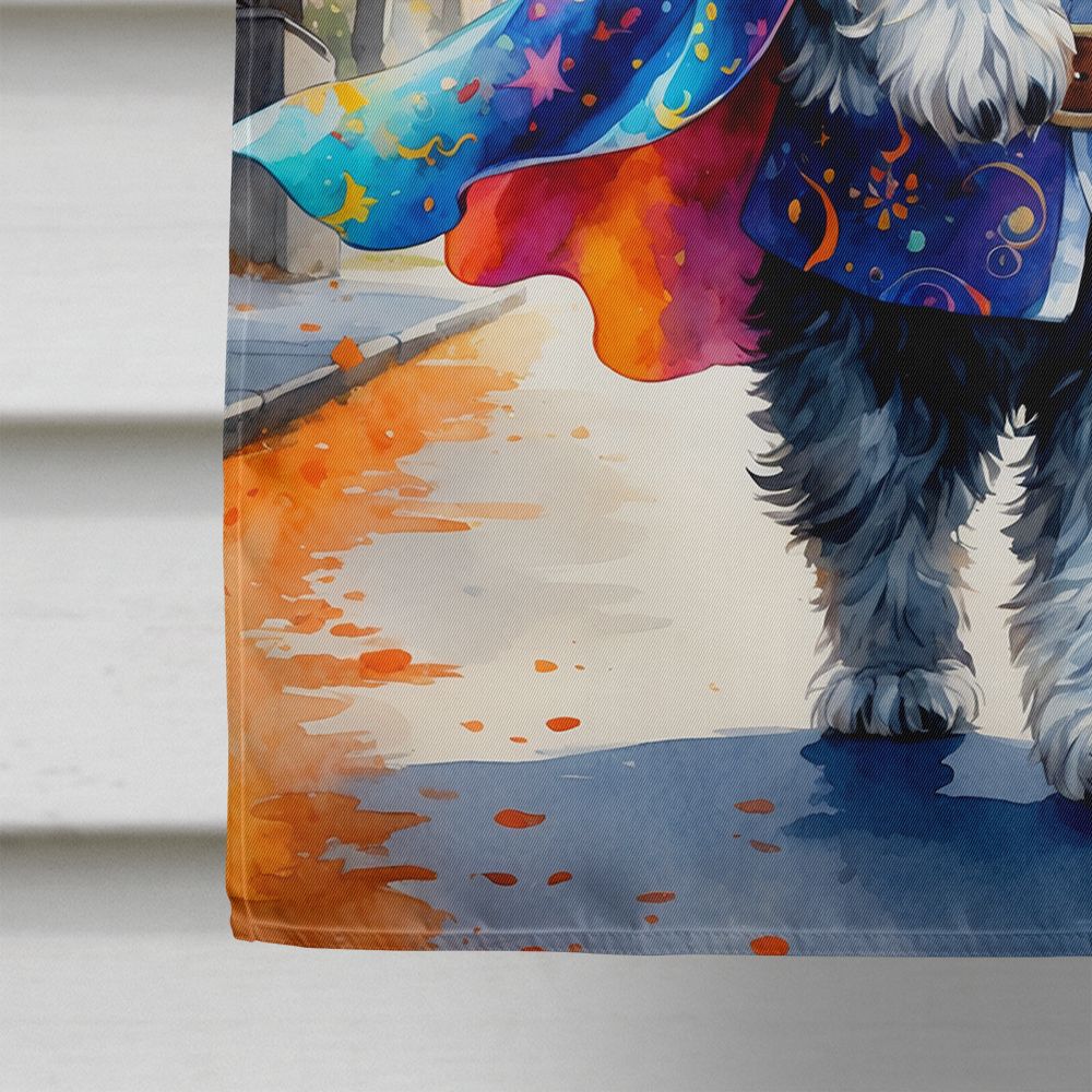 Schnauzer Halloween Trick or Treat House Flag House-Size Decorative Flag - product view 4