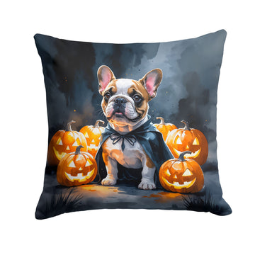 French Bulldog Puppy Halloween Throw Pillow Indoor/Outdoor Decorative Throw Pillow, 14 x 14 in