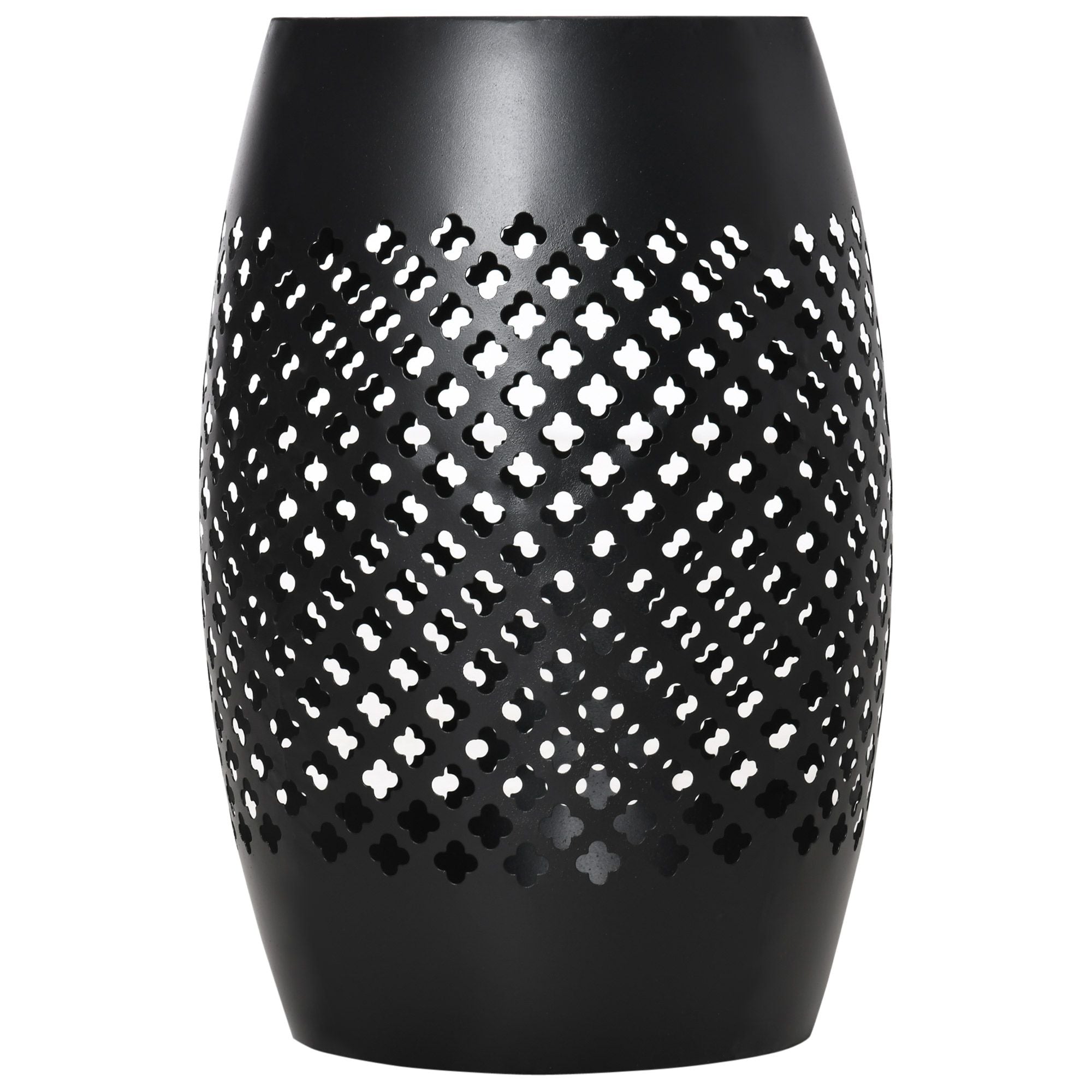 Outsunny 12.5 in Steel Outdoor Side Table, Black - product view 11