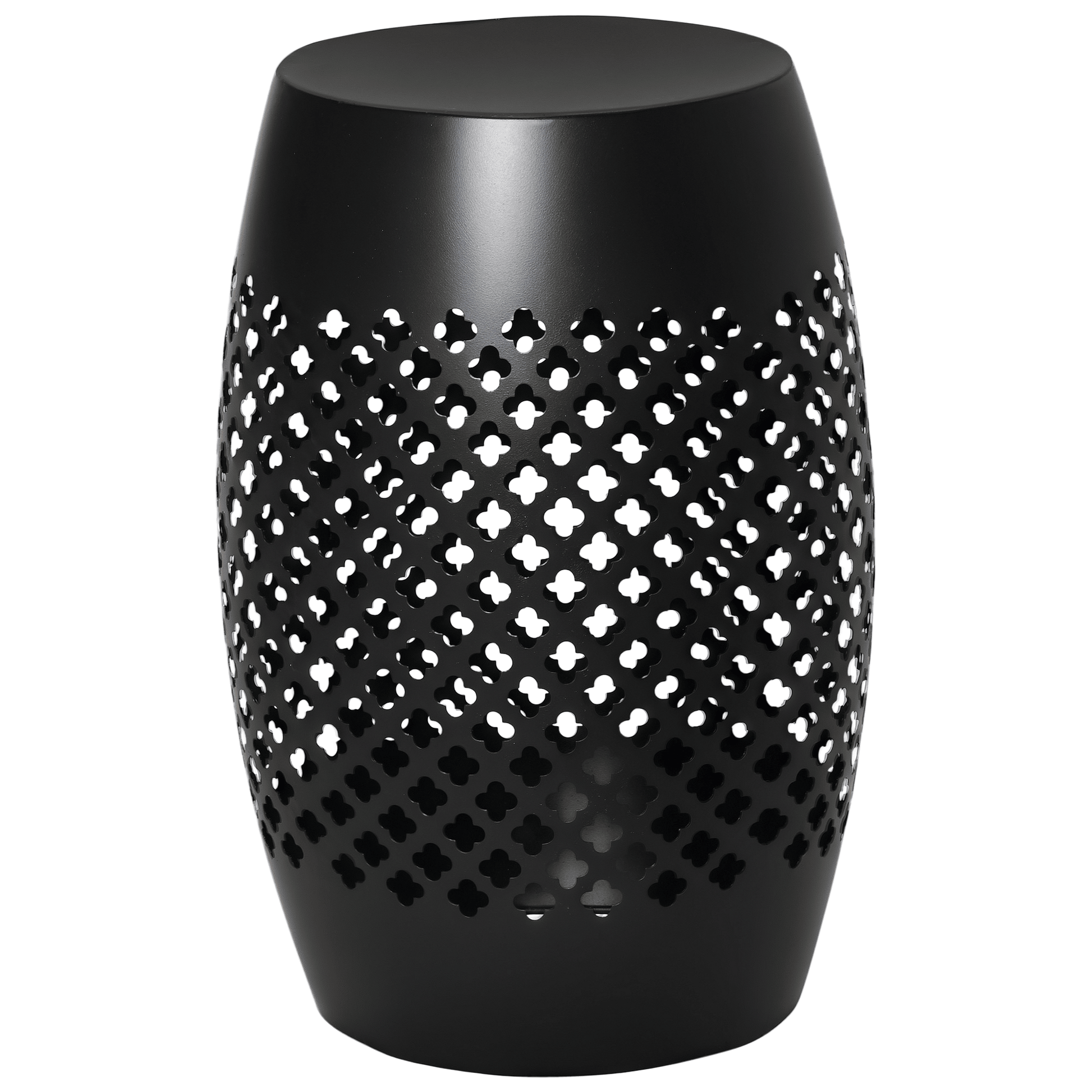Outsunny 12.5 in Steel Outdoor Side Table, Black - product view 1