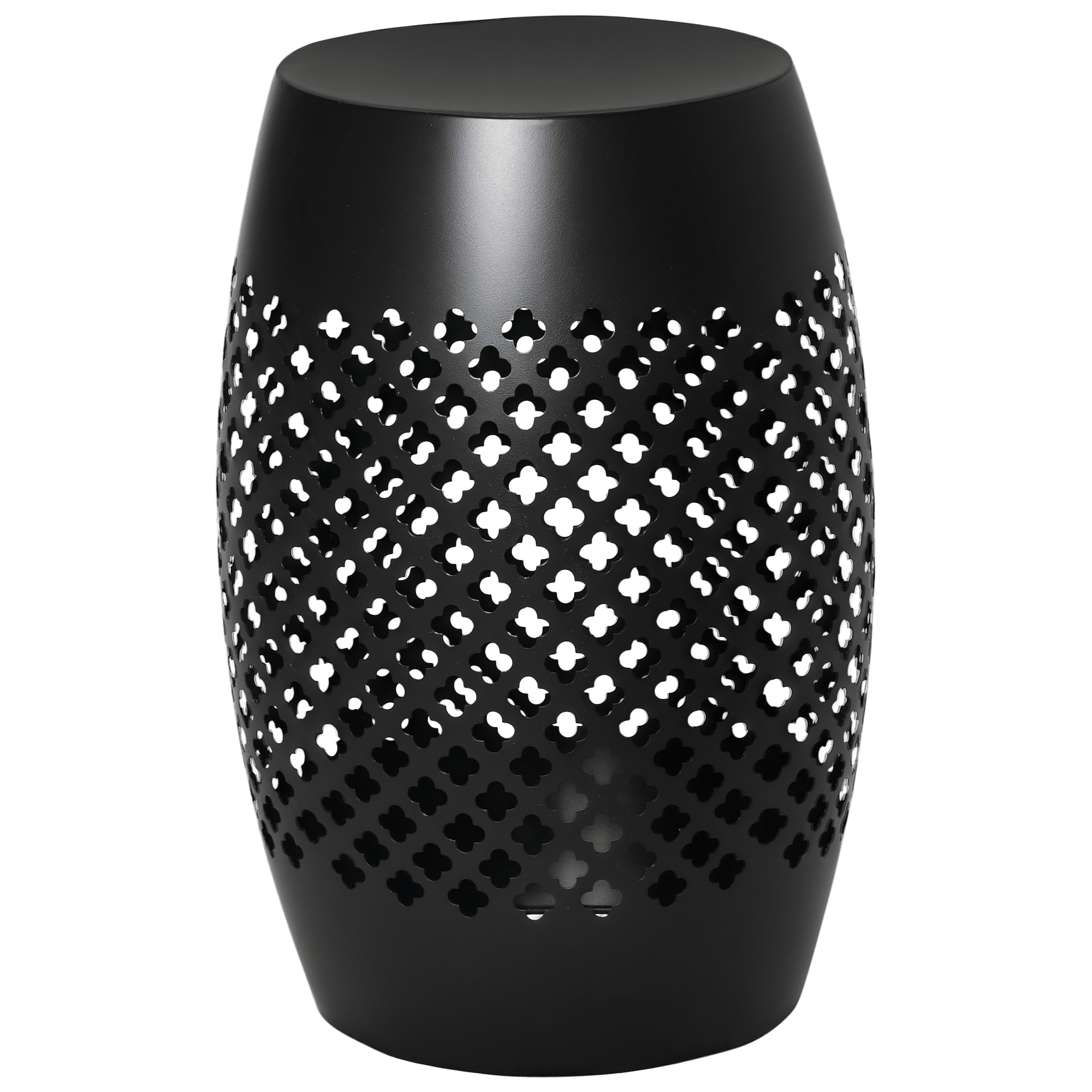 Outsunny 12.5 in Steel Outdoor Side Table, Black - product view 1