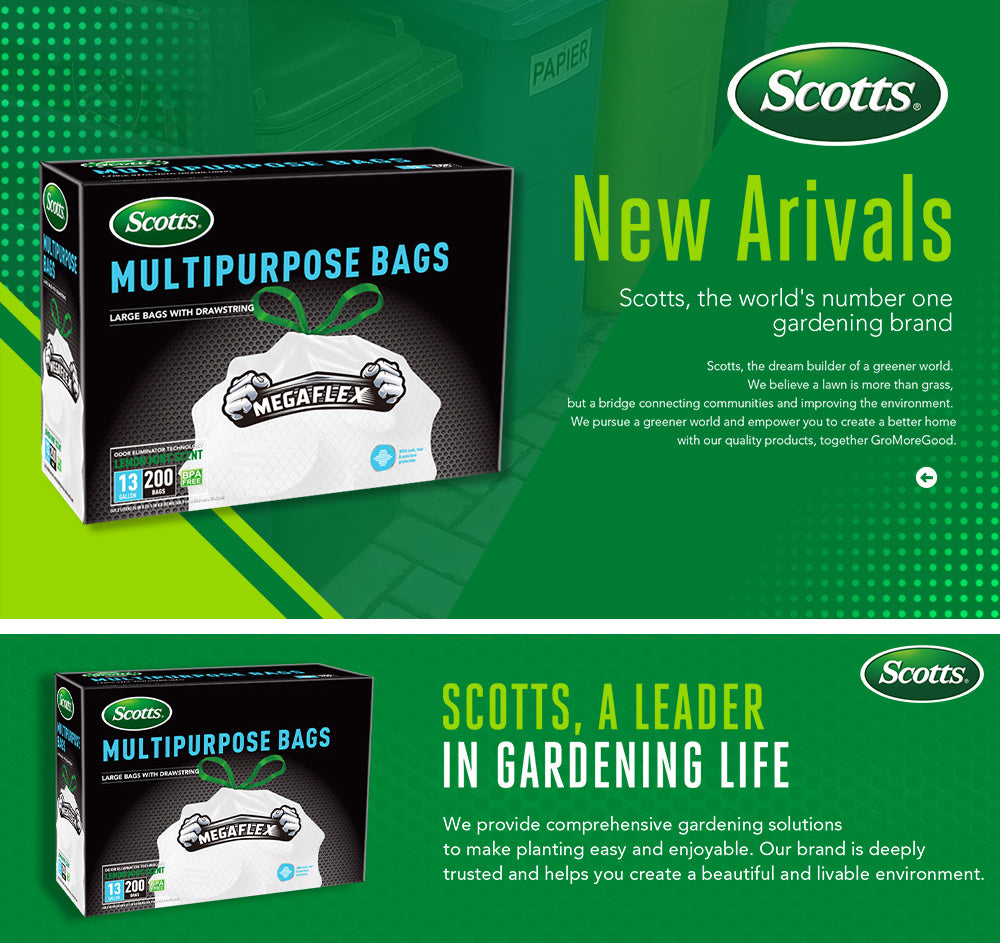 Scotts 200-Count 13-Gallon Drawstring Garbage Bags - product view 6
