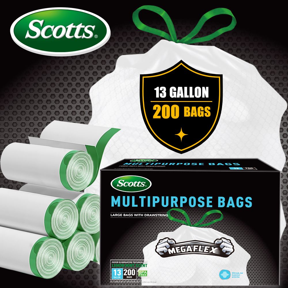 Scotts 200-Count 13-Gallon Drawstring Garbage Bags - product view 3