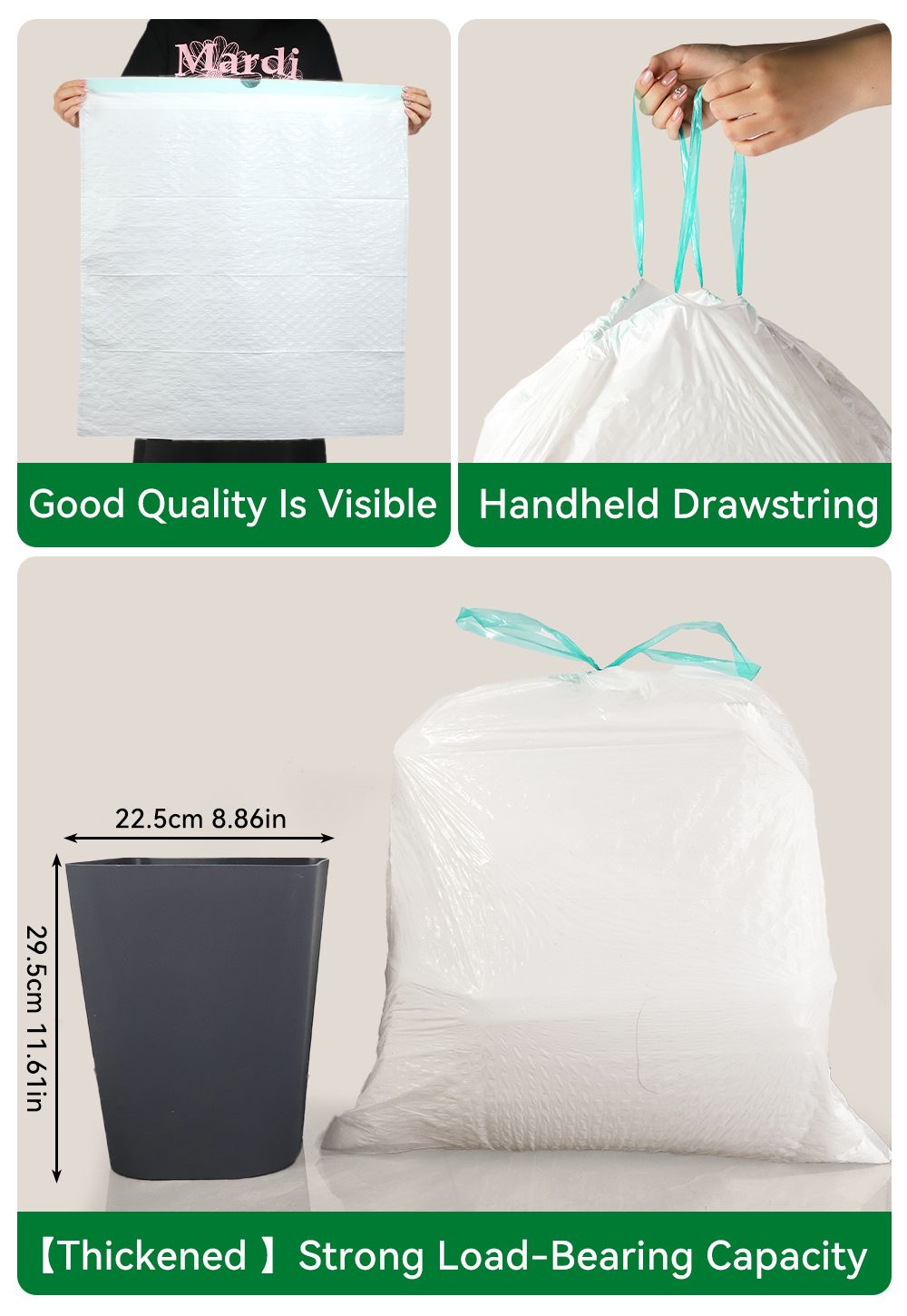 Scotts 200-Count 13-Gallon Drawstring Garbage Bags - product view 8
