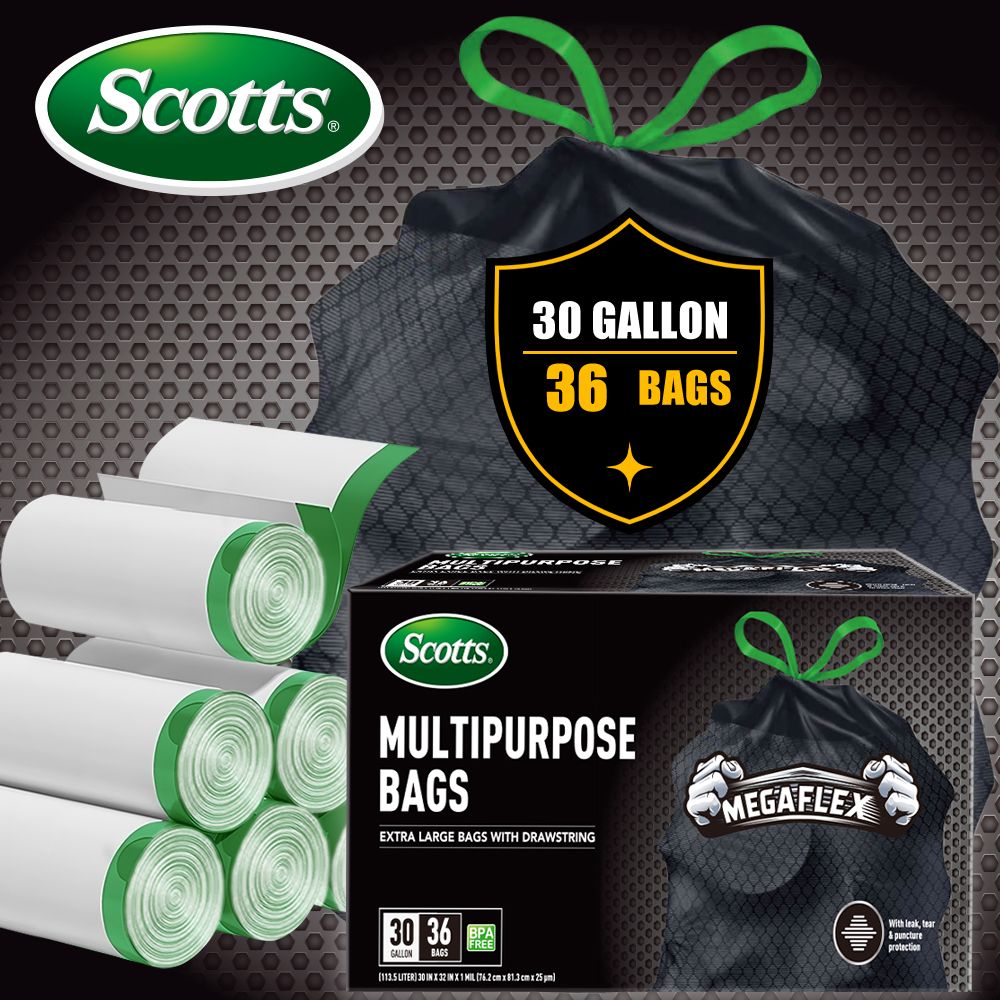 Scotts 36-Count 30-Gallon Heavy-Duty Garbage Bags - product view 4