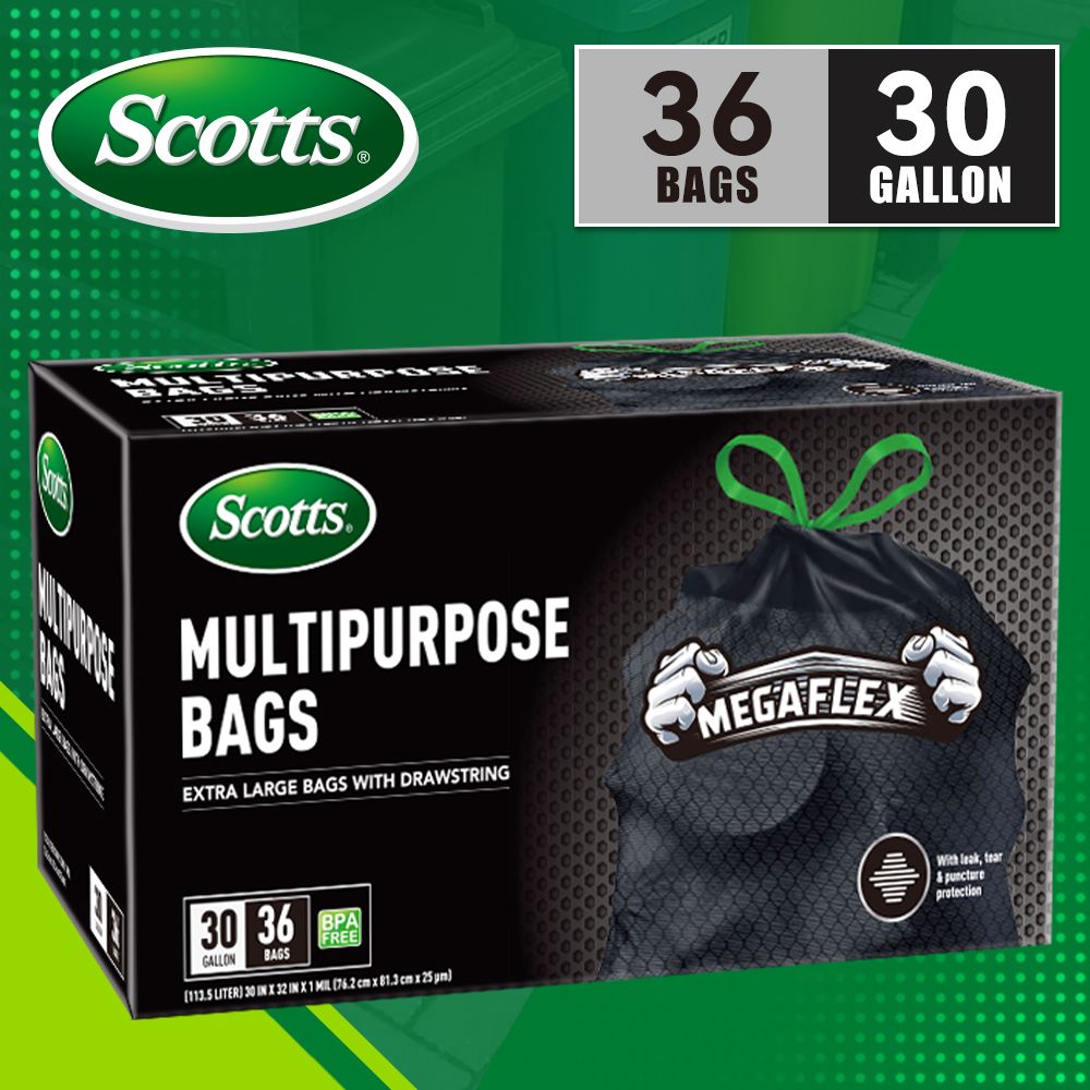 Scotts 36-Count 30-Gallon Heavy-Duty Garbage Bags