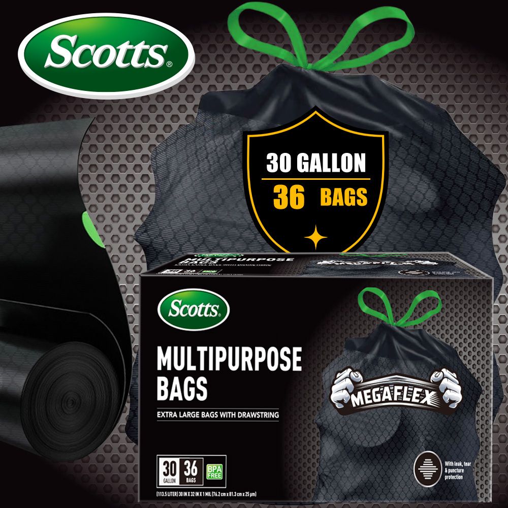Scotts 36-Count 30-Gallon Heavy-Duty Garbage Bags - product view 3