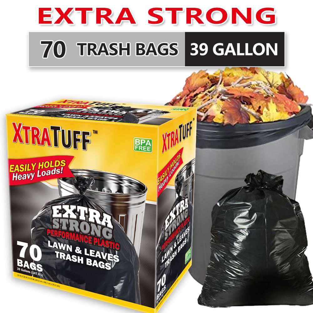 70-Count 39-Gallon Heavy-Duty Garbage Bags
