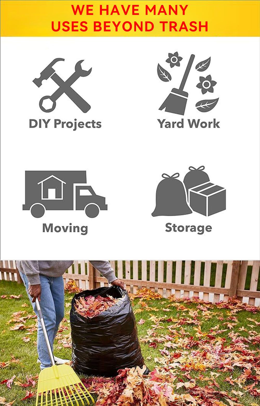 70-Count 39-Gallon Heavy-Duty Garbage Bags - product view 11