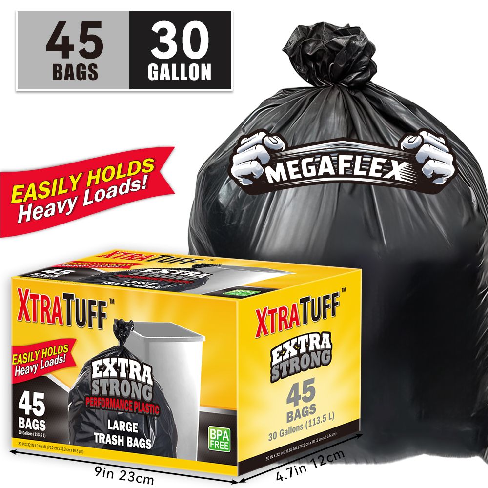 45-Count 30-Gallon Heavy-Duty Garbage Bags - product view 10