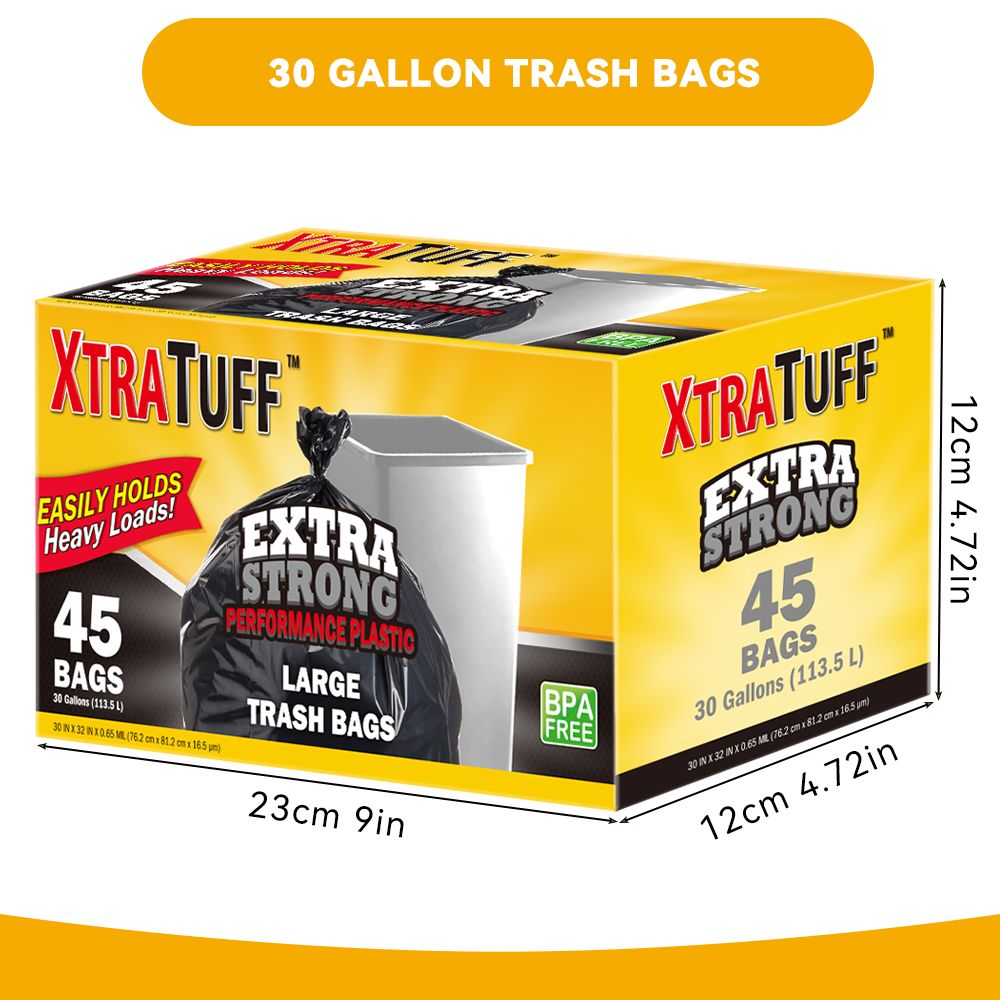 45-Count 30-Gallon Heavy-Duty Garbage Bags - product view 2