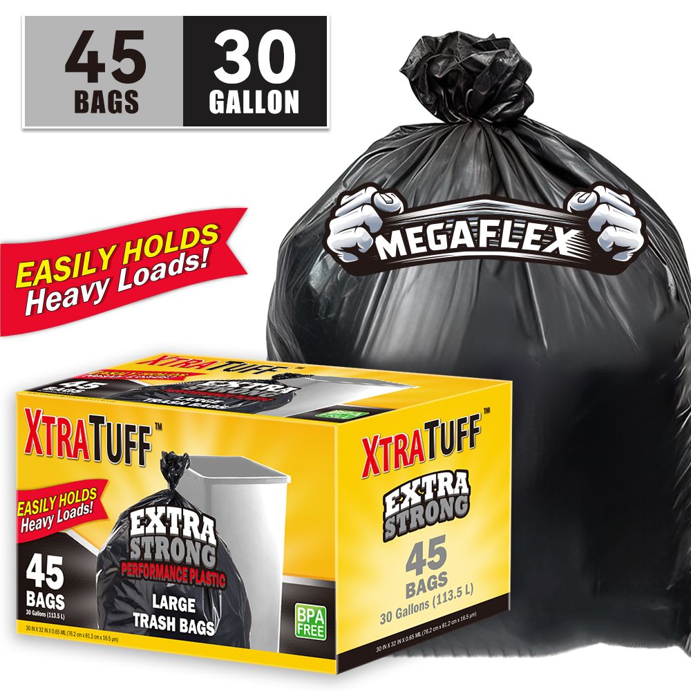 45-Count 30-Gallon Heavy-Duty Garbage Bags - product view 8