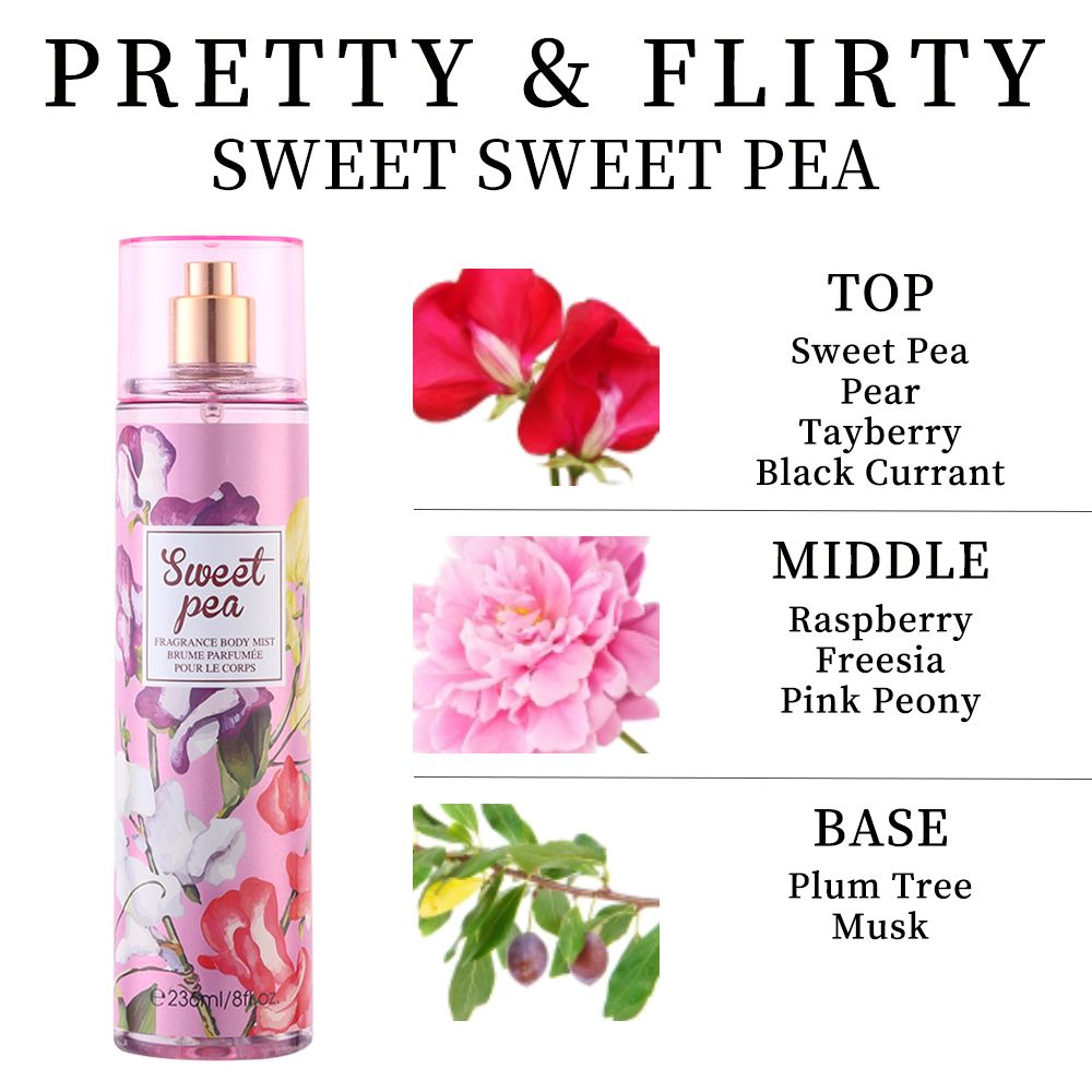 Women's Floral Hair & Body Fragrance Mist, 8 fl oz - product view 2