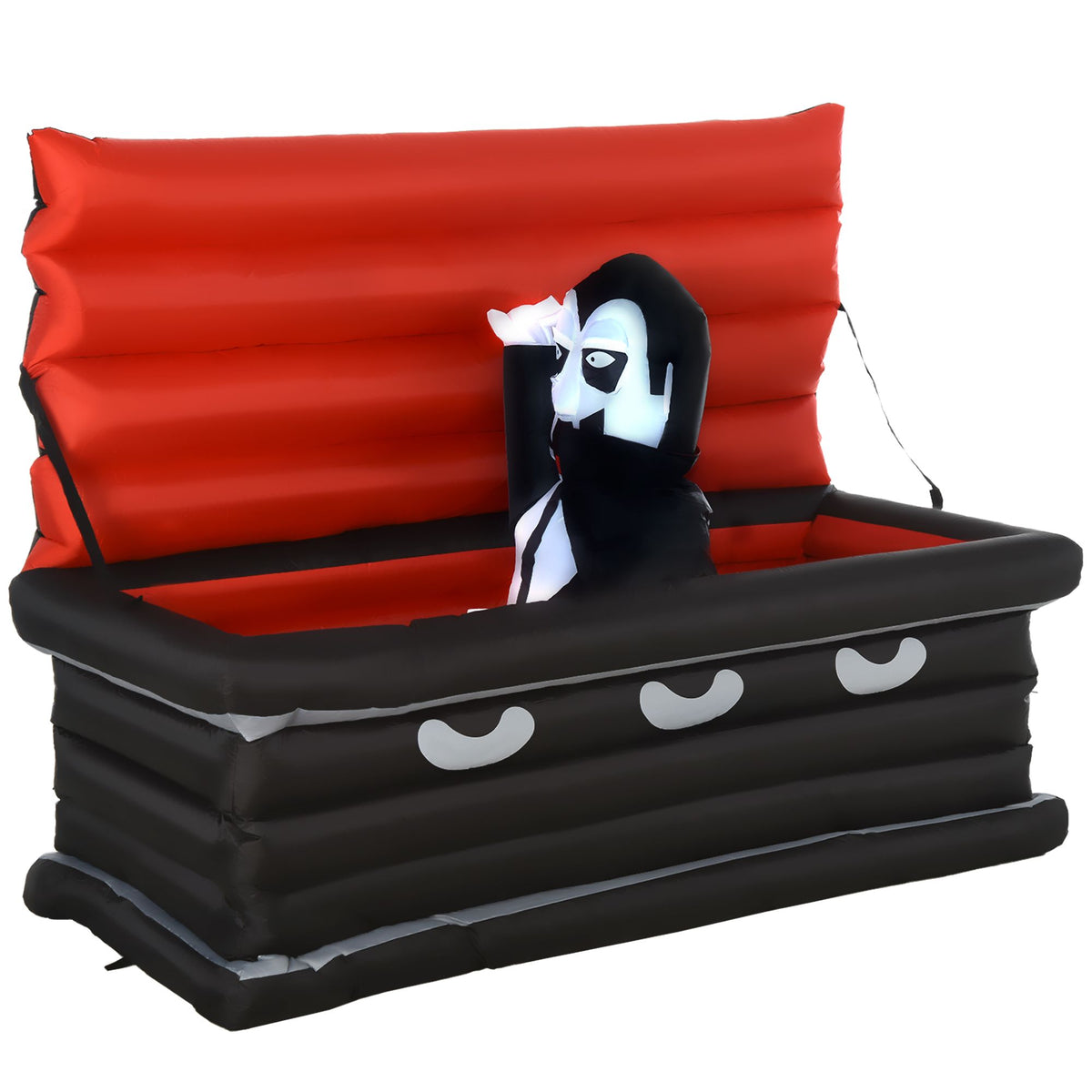 6FT W Halloween Inflatables Outdoor Decorations Vampire and Giant Coffin, Blow Up LED Yard Decor, for Garden, Lawn, Party, Holiday - product view 11