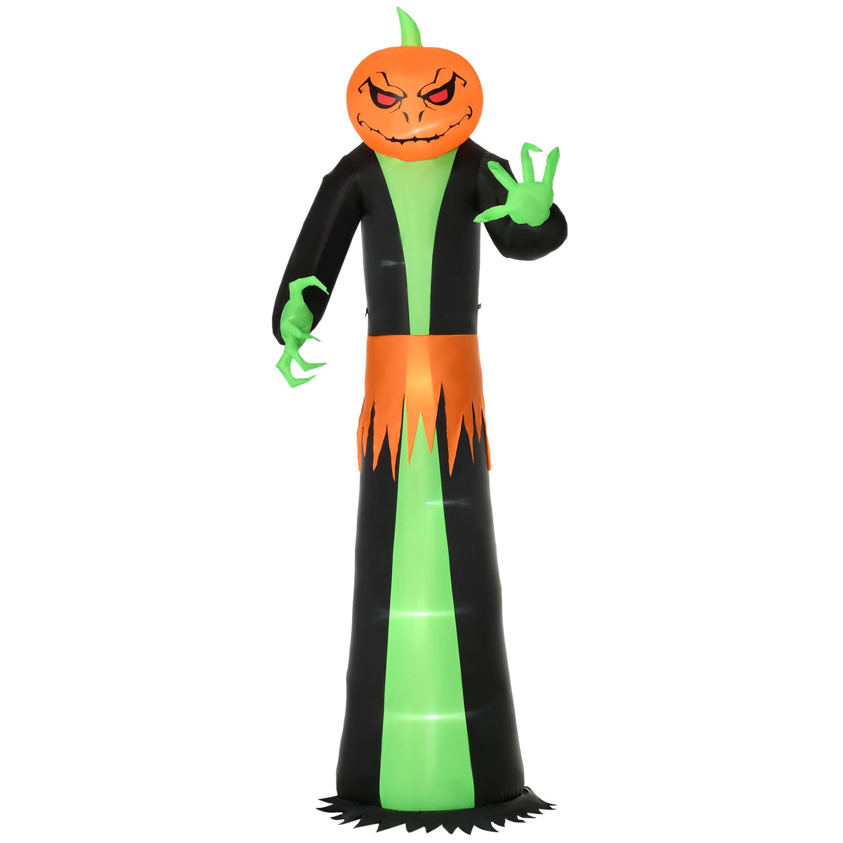9' Halloween Inflatables Outdoor Decorations Pumpkin Head Ghost, Blow Up LED Yard Decor for Garden, Lawn, Party, Holiday, Waterproof - product view 11