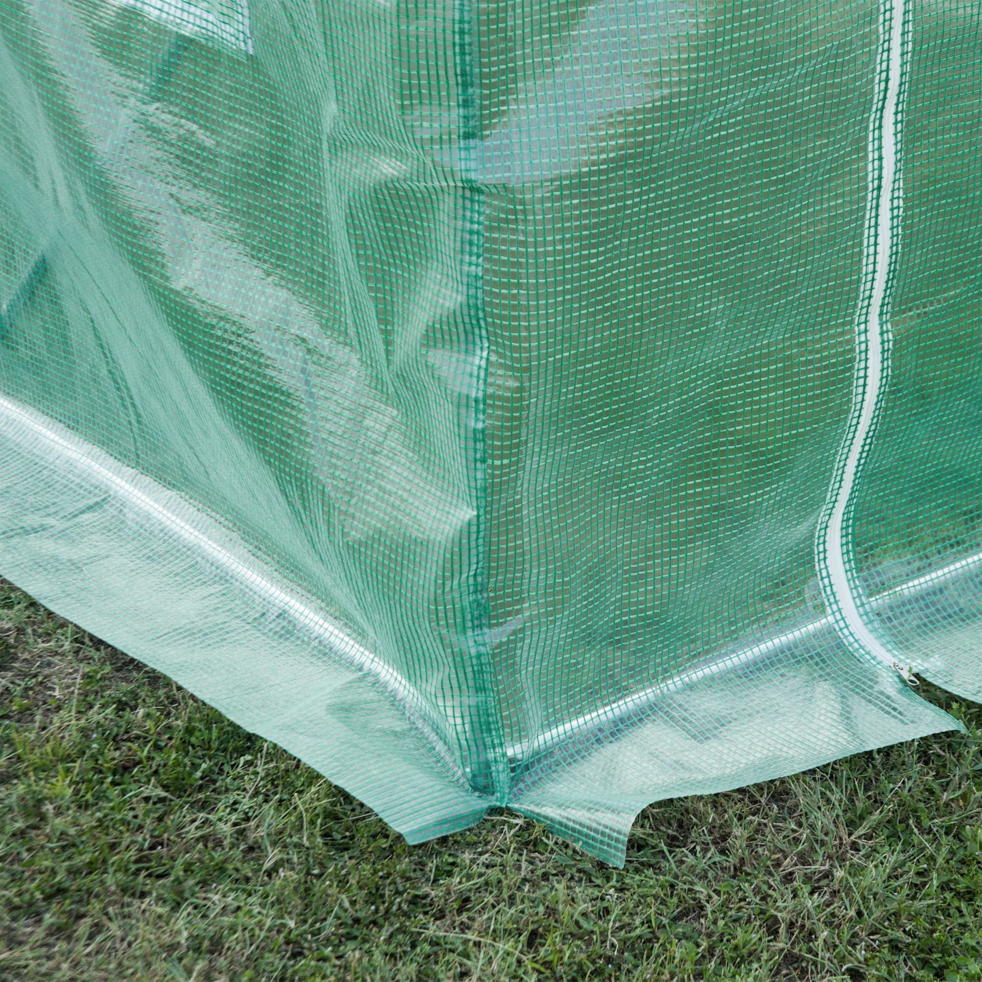 Outsunny 10 x 6.6 x 6.6 ft Greenhouse Replacement Cover, Green