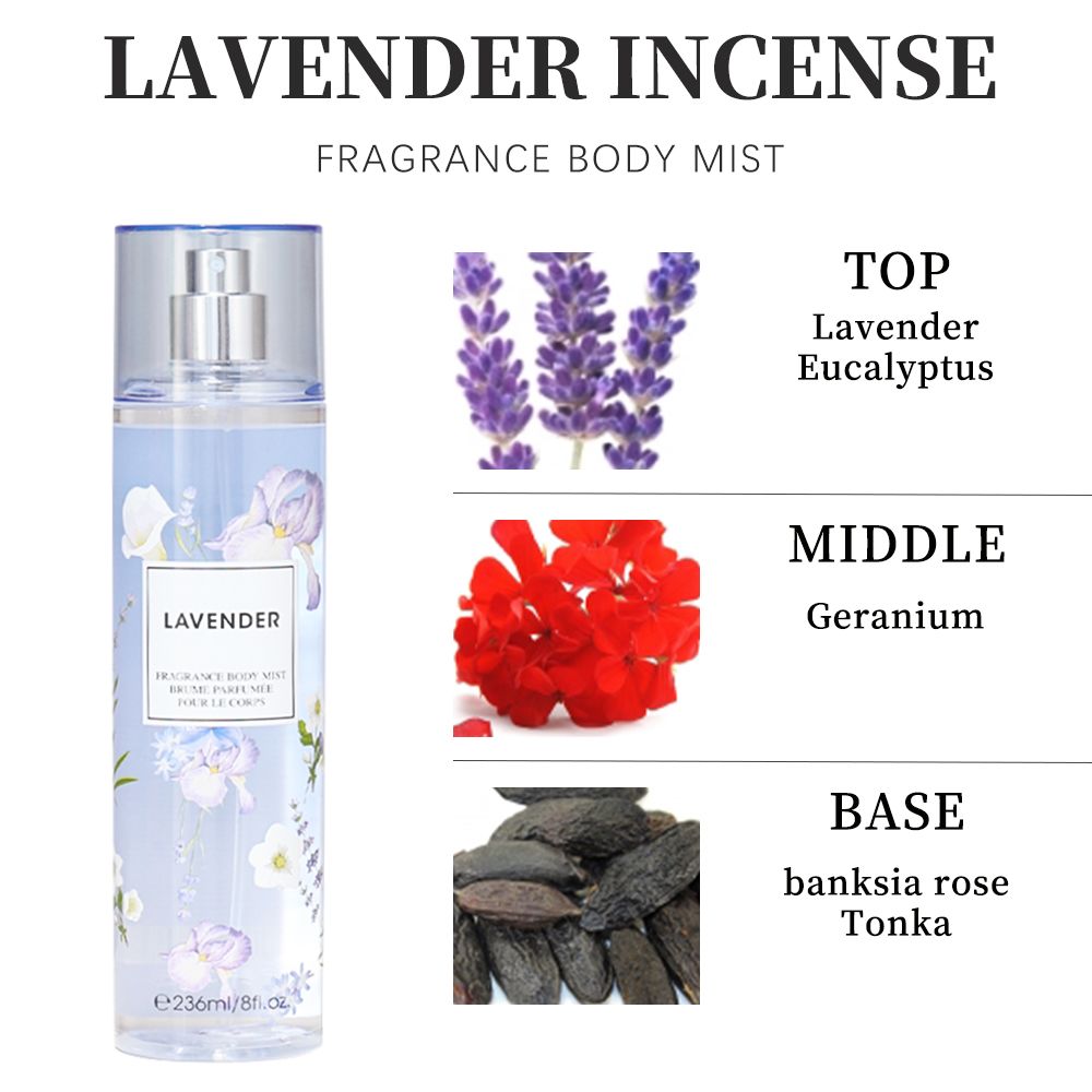 Women's Floral Hair & Body Fragrance Mist, 8 fl oz - product view 2