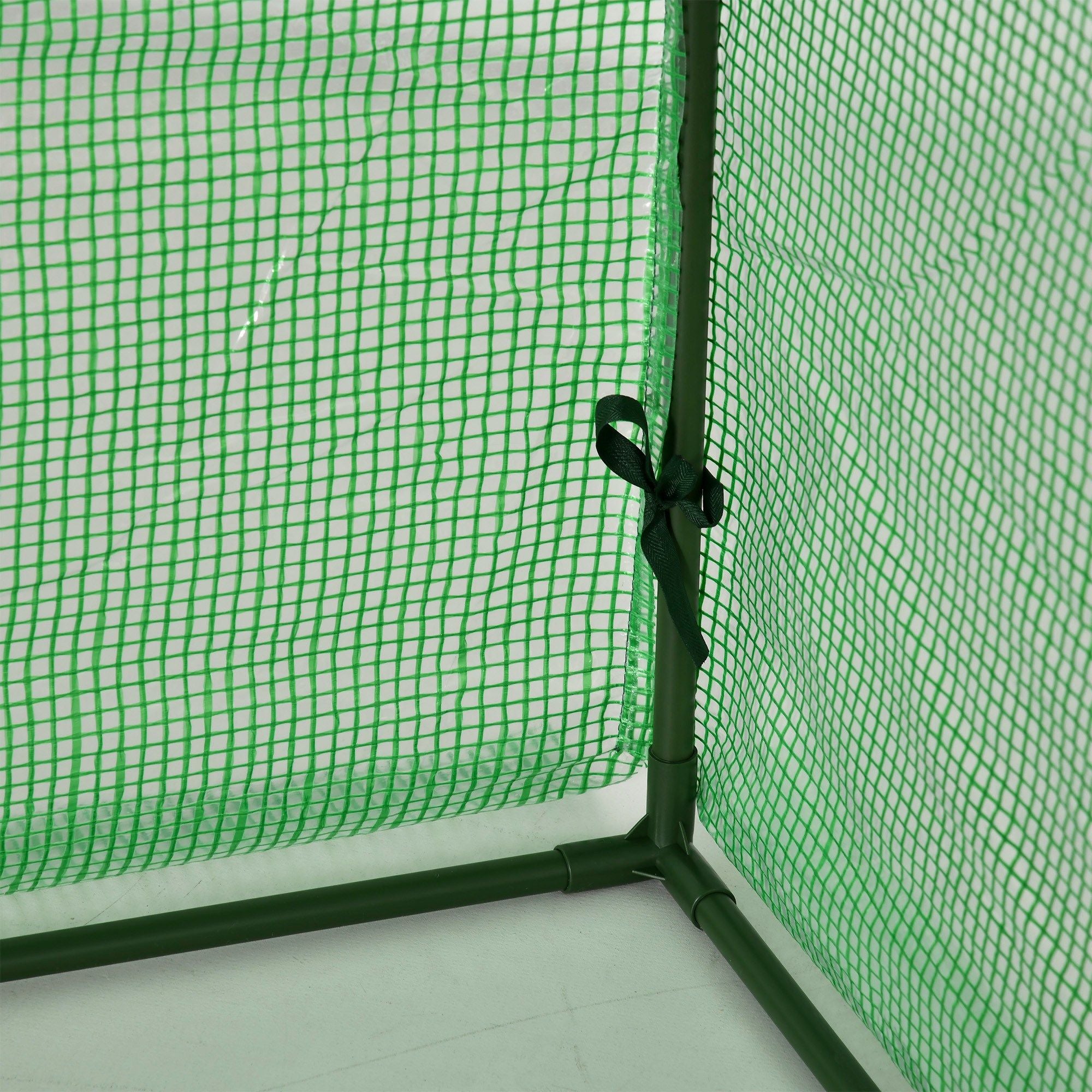 Outsunny 9.7 x 3 x 2.5 ft Portable Tunnel Greenhouse with 3 Doors