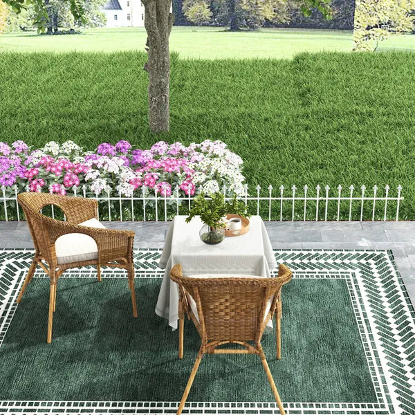 Outsunny Decorative Garden Border Panels 5 Pack Flower Bed Edging White Yard Fencing - product image 9