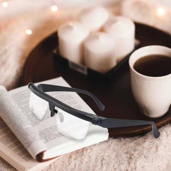 Dial Adjustable Focus Reading Glasses with Variable Lens Strength - product view 17
