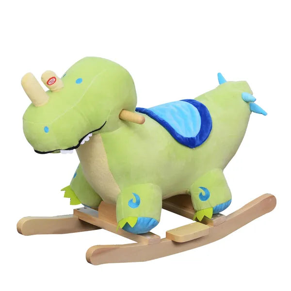 Dinosaur Rocking Horse, Plush, Realistic Sounds, Green, Adventure and Fun Ride-On Toy for Kids - product image 10