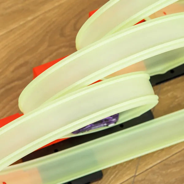DIY Criss-Cross Track Set with Luminous Effect, Spider Model Pull-back Car, for Ages 3-6, Green, Red - product image 8