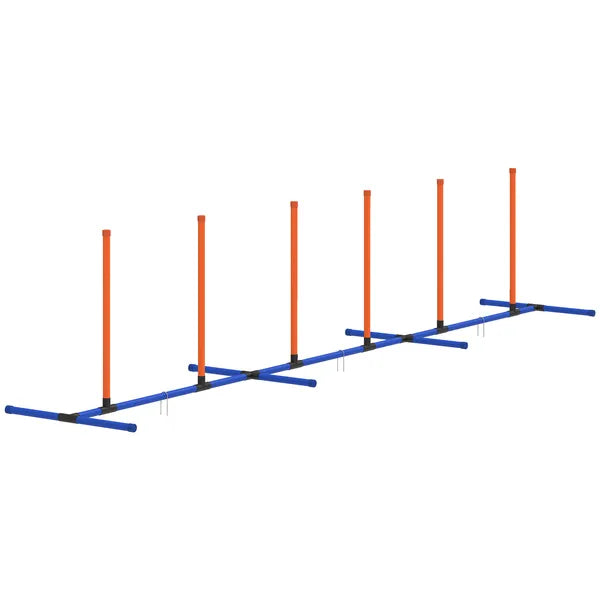 PawHut Dog Agility Training Equipment Adjustable Poles for Dog Agility Course with Carry Bag - product image 1