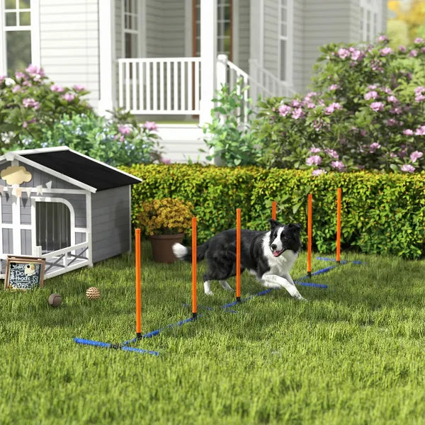 PawHut Dog Agility Training Equipment Adjustable Poles for Dog Agility Course with Carry Bag - product image 10