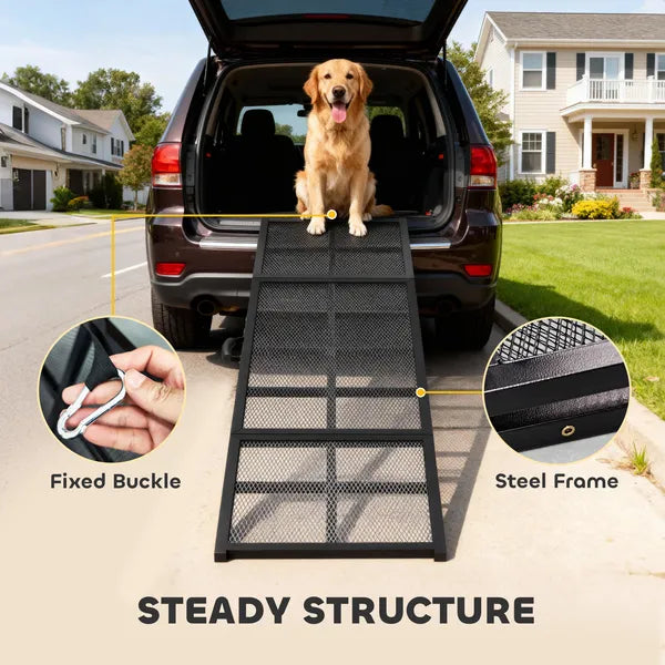 PawHut Dog Car Ramp, 75 Inch x 20 Inch Extra Long and Wide, Non-Slip Surface, Folding Portable Pet Ramp for Large, Small and Senior Dogs - product image 6