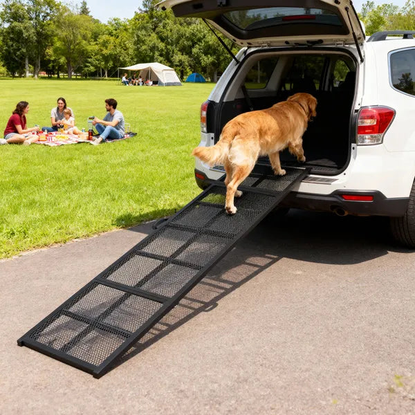 PawHut Dog Car Ramp, 75 Inch x 20 Inch Extra Long and Wide, Non-Slip Surface, Folding Portable Pet Ramp for Large, Small and Senior Dogs - product image 10
