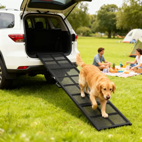 PawHut Dog Car Ramp, 75 Inch x 20 Inch Extra Long and Wide, Non-Slip Surface, Folding Portable Pet Ramp for Large, Small and Senior Dogs - product image 2