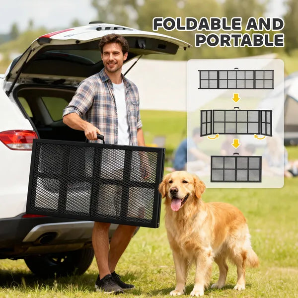 PawHut Dog Car Ramp, 75 Inch x 20 Inch Extra Long and Wide, Non-Slip Surface, Folding Portable Pet Ramp for Large, Small and Senior Dogs - product image 7