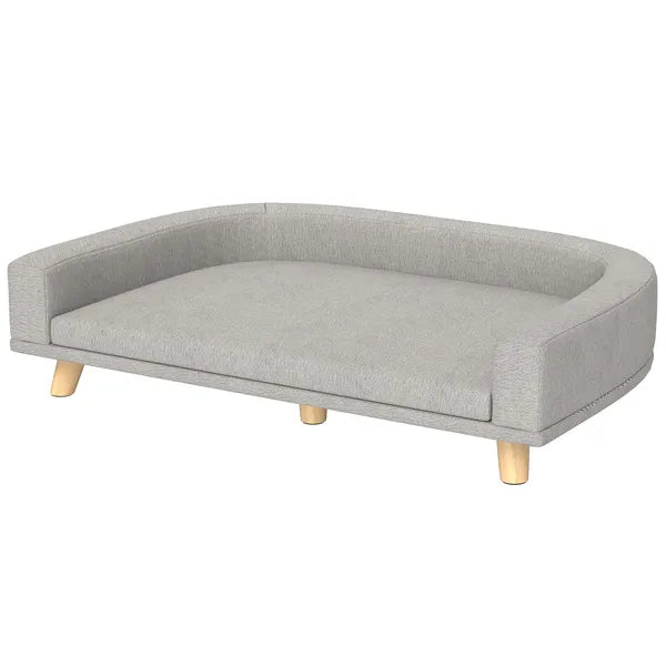 PawHut Dog Sofa Couch Bed with Washable Cushion for Large Dogs, Cats, Gray - product image 1