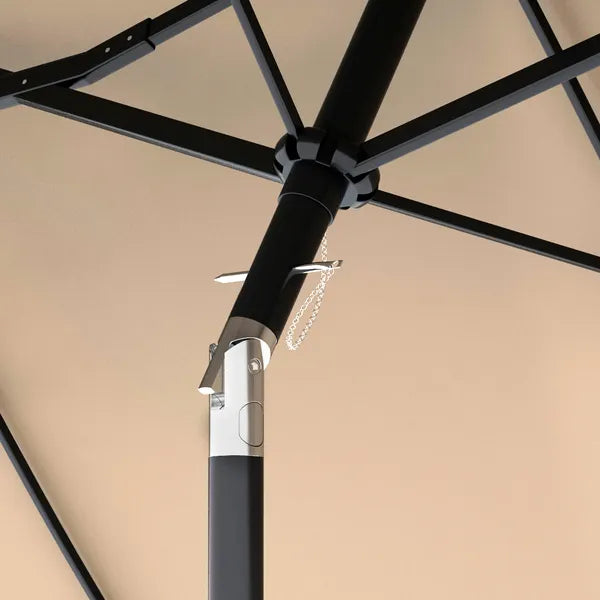 Outsunny Double-sided Patio Umbrella 9.5' Outdoor Market Umbrella with Push Button Tilt and Crank, 3 Air Vents and 12 Ribs, for Garden, Deck, Pool - product image 9