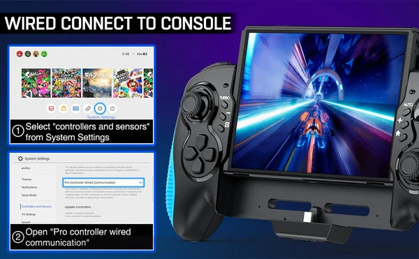 Handheld Gamepad Controller Grip with Dual Vibration for Nintendo Switch - product view 9