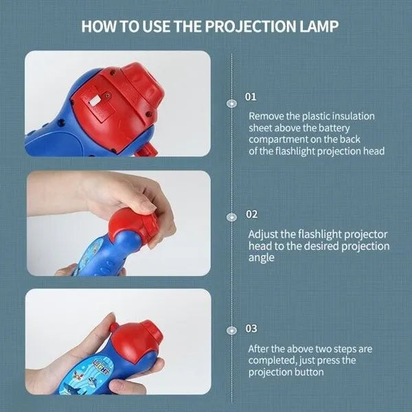 Kids Animal Slide Projector Flashlight Educational Learning Toy - product view 3