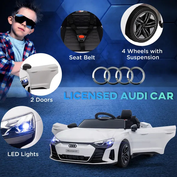 Electric Car for Kids 37-60 Months | 12V Ride-on Toy with Remote Control, Suspension, Horn Honking, Sleek White - product image 4