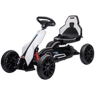 Electric Go Kart for Kids, 12V Adjustable Speed,  White - product image 1