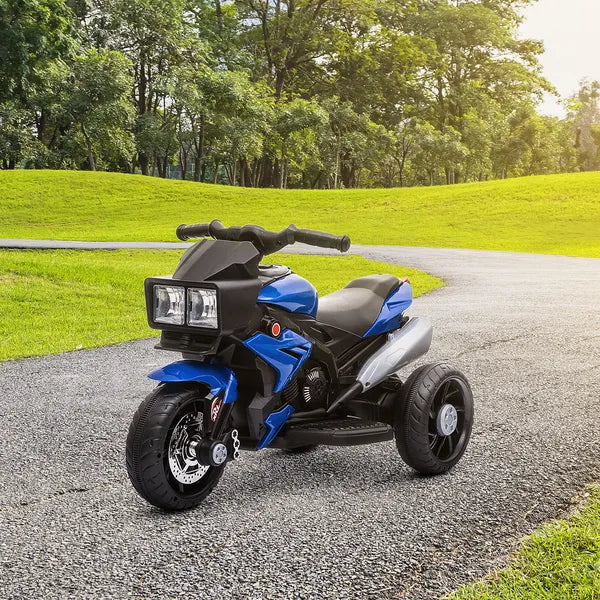 Aosom Electric Motorbike for Kids 6V Ride-On Motorcycle Toy with Music Horn Headlights Blue - product image 10
