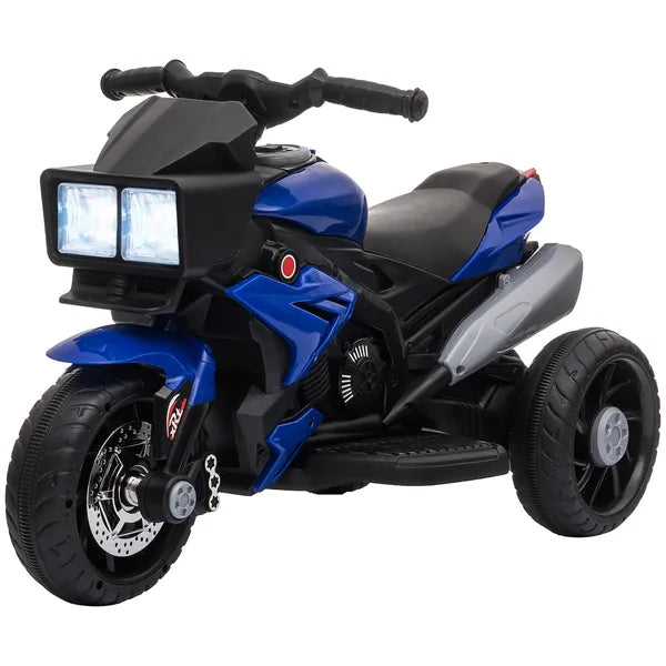 Aosom Electric Motorbike for Kids 6V Ride-On Motorcycle Toy with Music Horn Headlights Blue - product image 11