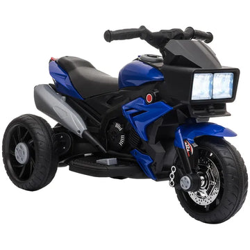 Aosom Electric Motorbike for Kids 6V Ride-On Motorcycle Toy with Music Horn Headlights Blue - product image 1